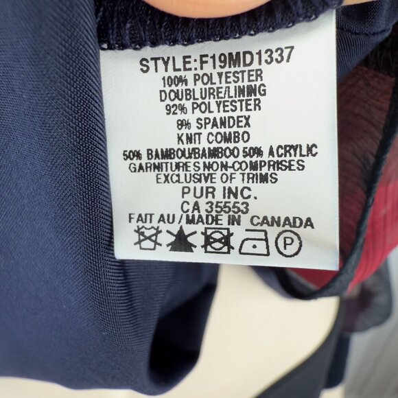 IRIS SETLAKWE Bamboo Lining Red White & Blue Top‎ Blouse Sz 10 - Picture 8 of 9